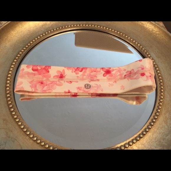 Lululemon Pink Floral Headband