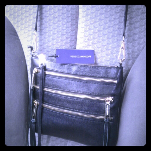 Women Black leather purse