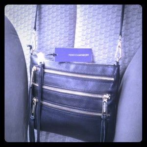 Black leather purse