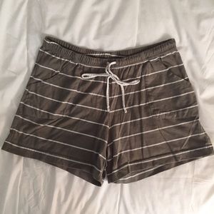 Striped pj shorts