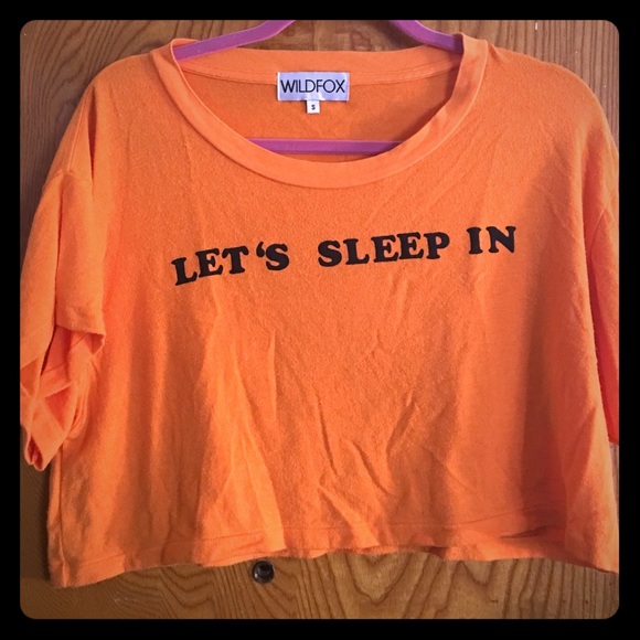 Wildfox Lets Sleep In crop top - Picture 1 of 2