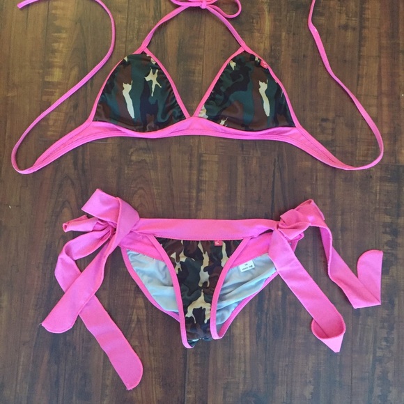 Army & Pink Bikini
