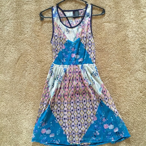 Multi- colored summer dress