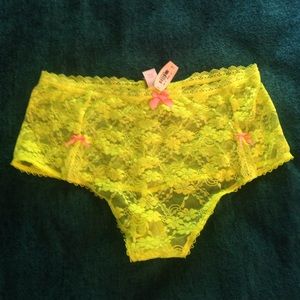 Victoria's Secret Yellow Lacy Panty