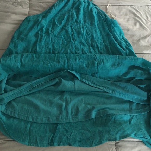 Teal Plus Size Dress - Picture 3 of 4