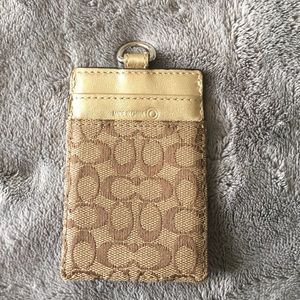 Coach ID card holder