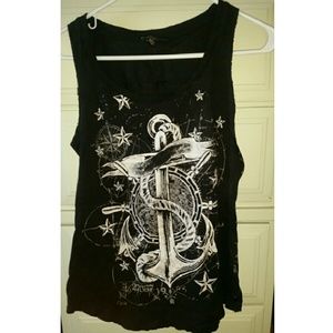 Nautical-Themed Tank Top