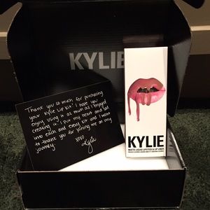 Kylie Cosmetics Makeup - Sale❗️Candy K Kylie lip kit, box & card Kylie Cosmetics Makeup - Sale❗️Candy K Kylie lip kit, box & card