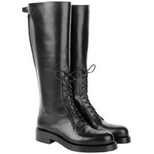 Prada Calzature Donna Boots Vitello S Nero