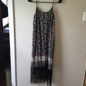 Floral print maxi dress