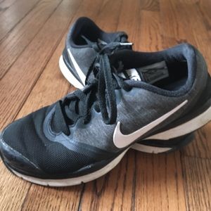 Black and grey Nikes