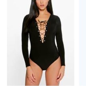Lace up bodysuit