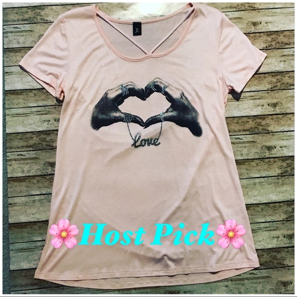 🎉Host Pick🎉Boutique Pink Love Shirt - Picture 2 of 2