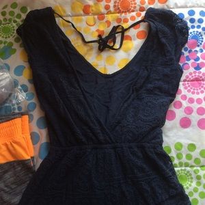 Cute navy blue romper