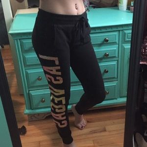 RARE VS pink sequin joggers