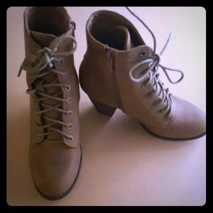 Cute Tan Booties Size 5