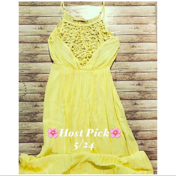 Boutique Dresses & Skirts - “LAST ONE” Boutique Spring Yellow Maxi Dress