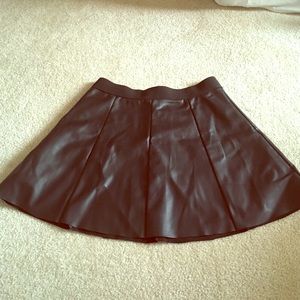 Faux leather skirt!!