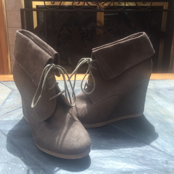 High heeled boots.
