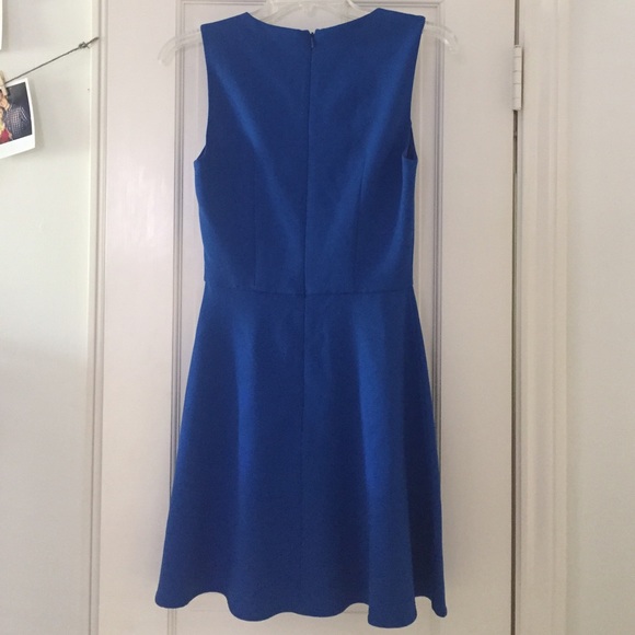 French Connection Blue Cut Out Dress US Size 2 - Picture 3 of 4