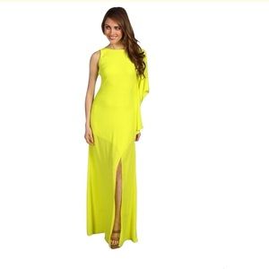 BCBG MAXAZARIA lime Janus dress