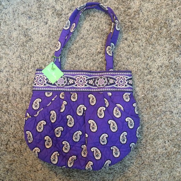 Vera Bradley Handbags - NWT Vera Bradley Morgan Simply Violet purse