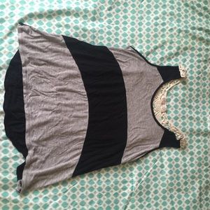 lace back tank top