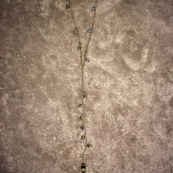 Long jeweled necklace