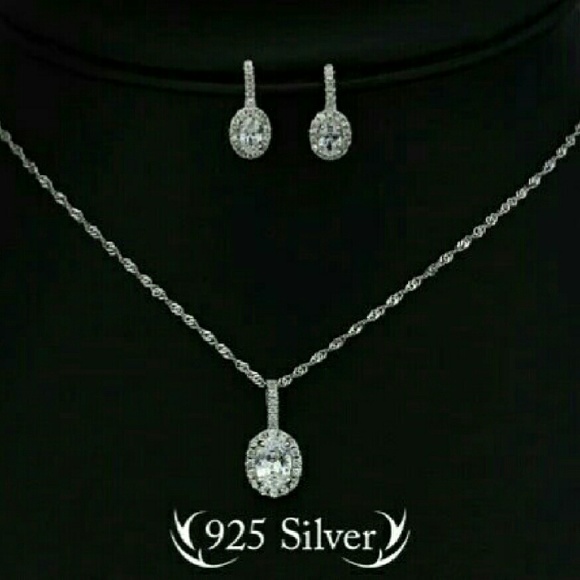 Genuine 925 Sterling Silver 925 Jewelry Sets