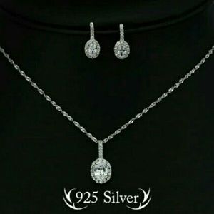 Genuine 925 Sterling Silver 925 Jewelry Sets