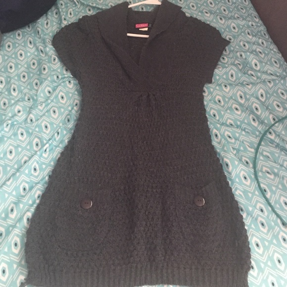 gray sweater dress