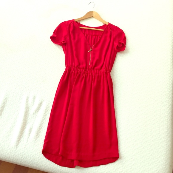 Zara red dress