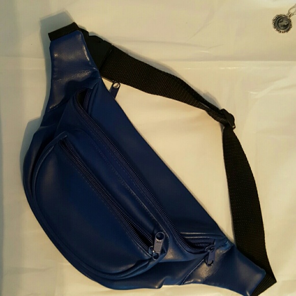 Unknown Handbags - NAVY BLUE BUTT BAG