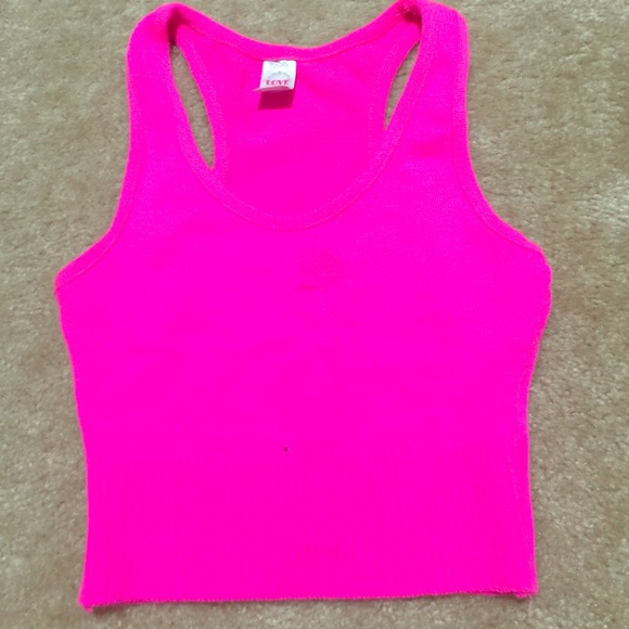 Pink crop top