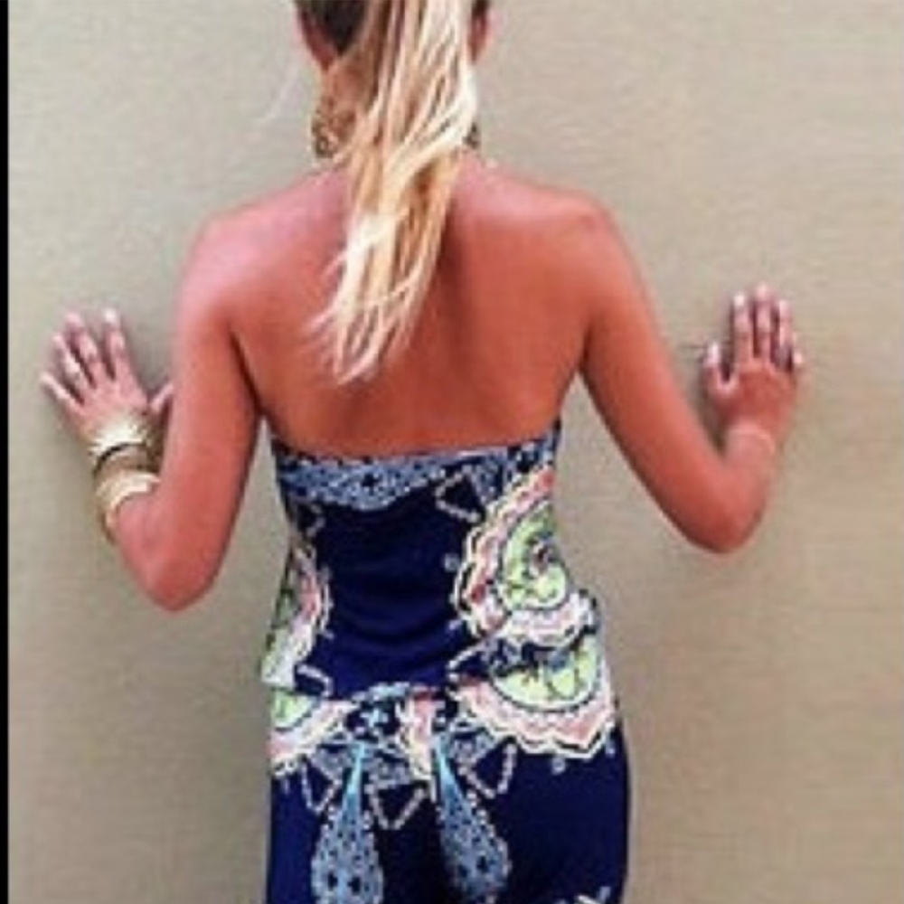 008 Bohemia strapless playsuit - Picture 2 of 2