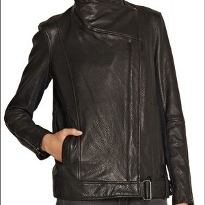 Helmut Lang textured-leather biker jacket Helmut Lang textured-leather biker jacket