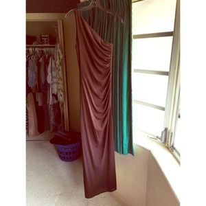 One shoulder formal gown