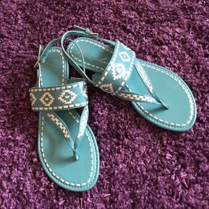 Marc Fisher turquoise sandal. Size 7.