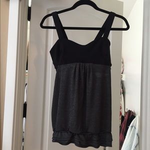 Lululemon black/grey workout tank
