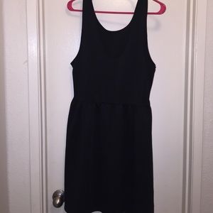 Black skater dress A-line plus size