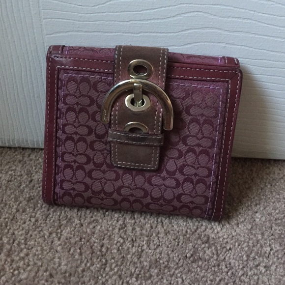 Small Purple Coach Wallet