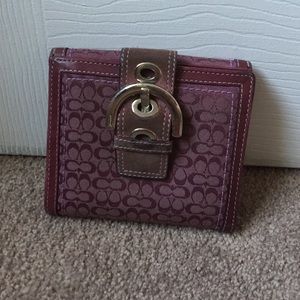 Small Purple Coach Wallet