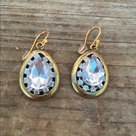 💖 Crystal drop earrings - Picture 2 of 3