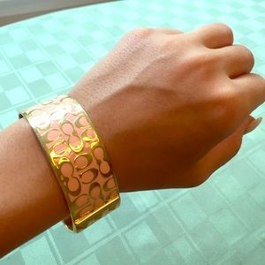 AUTHENTIC COACH PINK BANGLE
