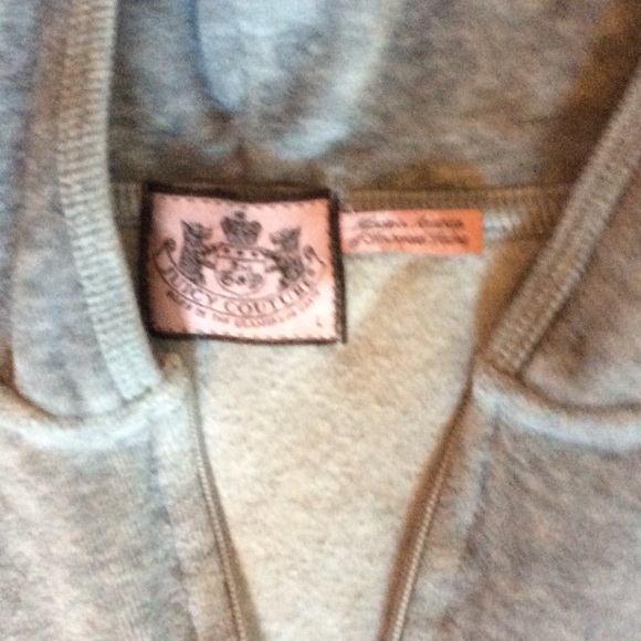 Juicy Couture Gray Velour Hoodie - Picture 2 of 6