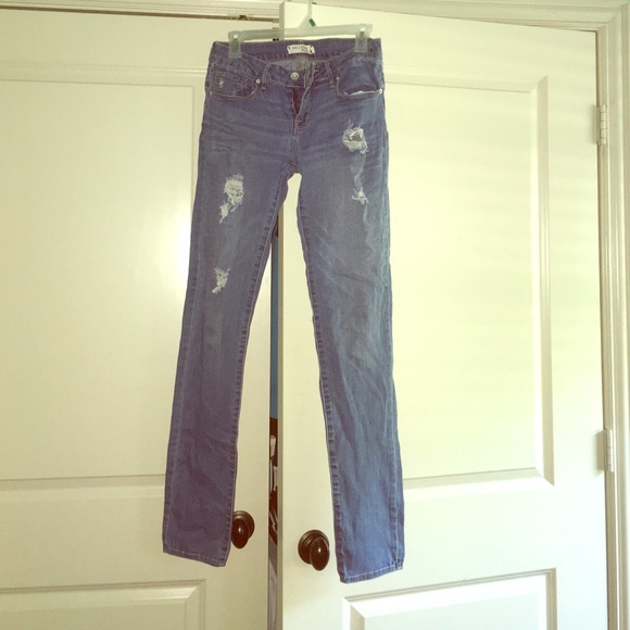 Distressed jeans