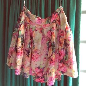 Floral petticoat skirt