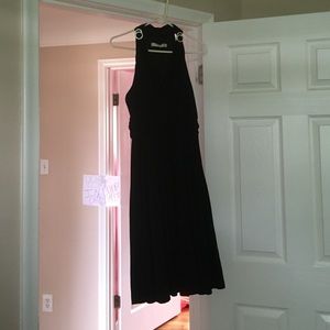 Black knee length dress
