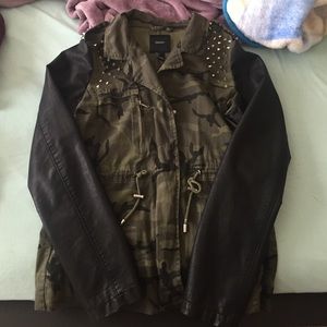 Forever 21 camo studded jacket