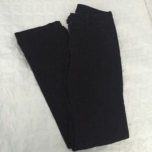 Black American Eagle Kick Boot Pants